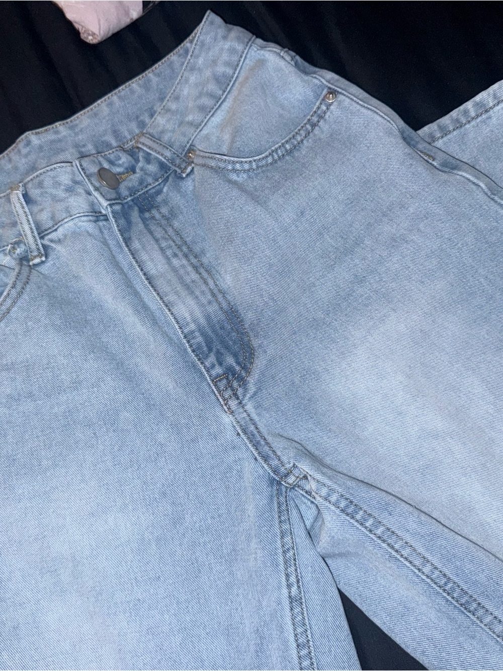 💙 MYOURSA Light Wash Straight Leg Jeans | Size S | High-Rise Denim